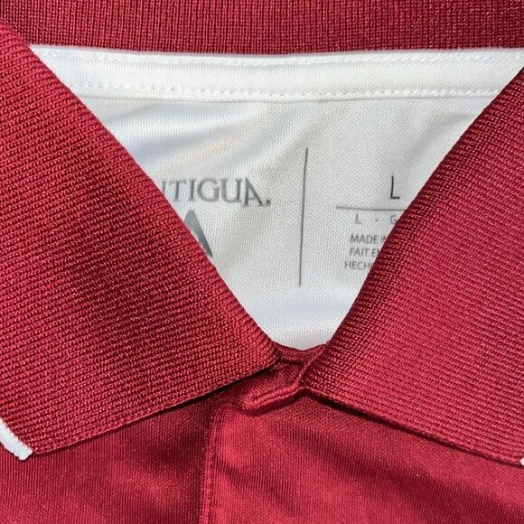 Vintage Antigua polyester men’s Washington Redskins Polo golf shirt L 2 tone - Picture 3 of 3